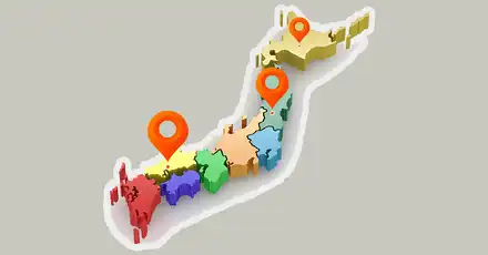 日本列島足跡図